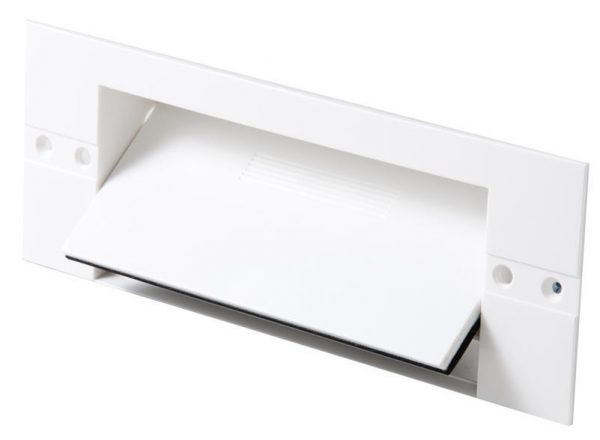KITVAC, KITCHEN KICKER POINT FOR DUCTED VACUUM SYSTEM WHITE (VACPAN, VACUSWEEP)
